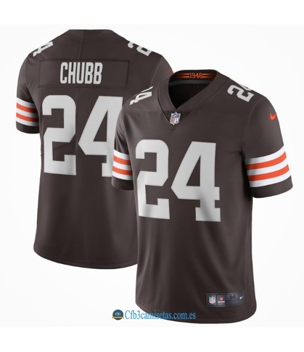 CFB3-Camisetas Nick chubb cleveland browns - brown