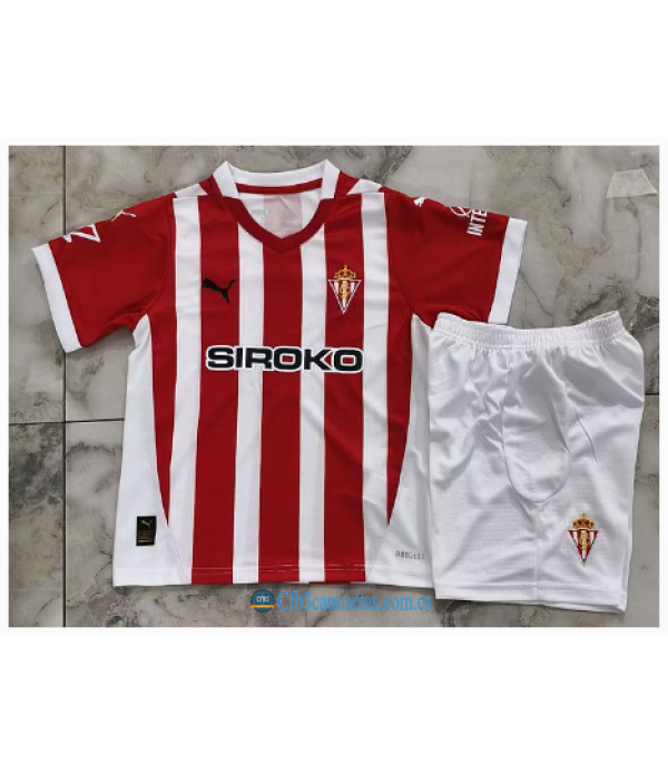 CFB3-Camisetas Sporting gijon 1a equipación 2024/25 - ninos