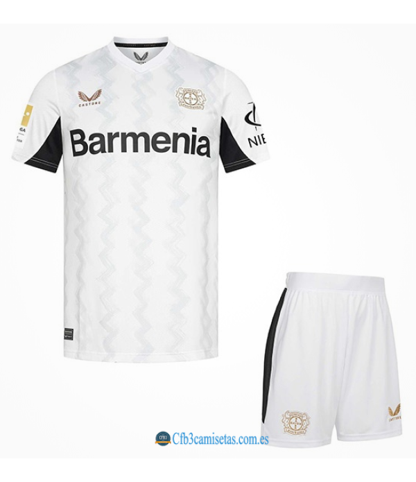 CFB3-Camisetas Bayer 04 leverkusen 2a equipación 2024/25 - niÑos