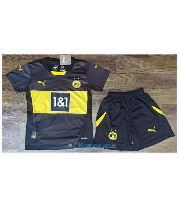 CFB3-Camisetas Borussia dortmund 2a equipación 2024/25 - niÑos