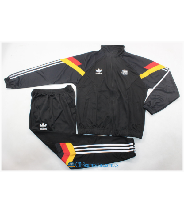 CFB3-Camisetas Chándal alemania 2024 black retro