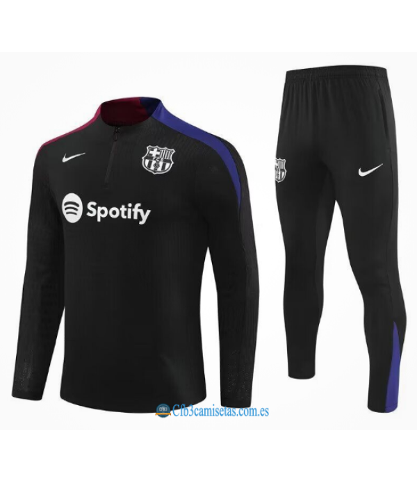 CFB3-Camisetas Chándal fc barcelona 2024/25 negro