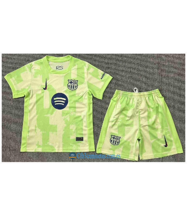 CFB3-Camisetas Fc barcelona 3a equipación 2024/25 spotify - niÑos