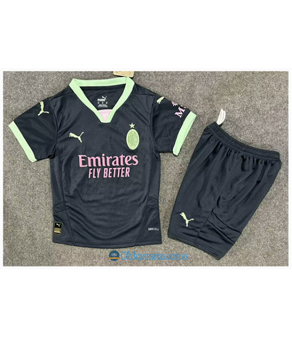 CFB3-Camisetas Ac milan 3a equipación 2024/25 - niños