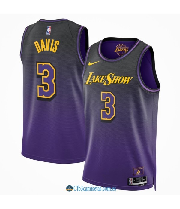 CFB3-Camisetas Anthony davis los angeles lakers 2024/25 - city edition