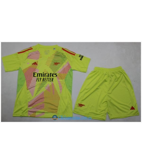 CFB3-Camisetas Arsenal 1a equipación portero 2024/25 - niños