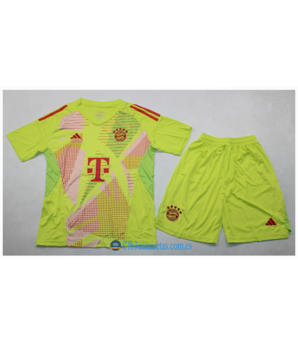 CFB3-Camisetas Bayern munich 1a equipación portero 2024/25 - niños