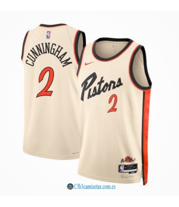 CFB3-Camisetas Cade cunningham detroit pistons 2024/25 - city