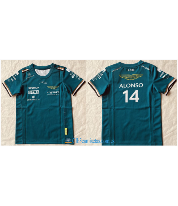 CFB3-Camisetas Camiseta aston martin 2023 fernando alonso - niños