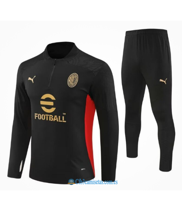 CFB3-Camisetas Chándal ac milan 2024/25 black