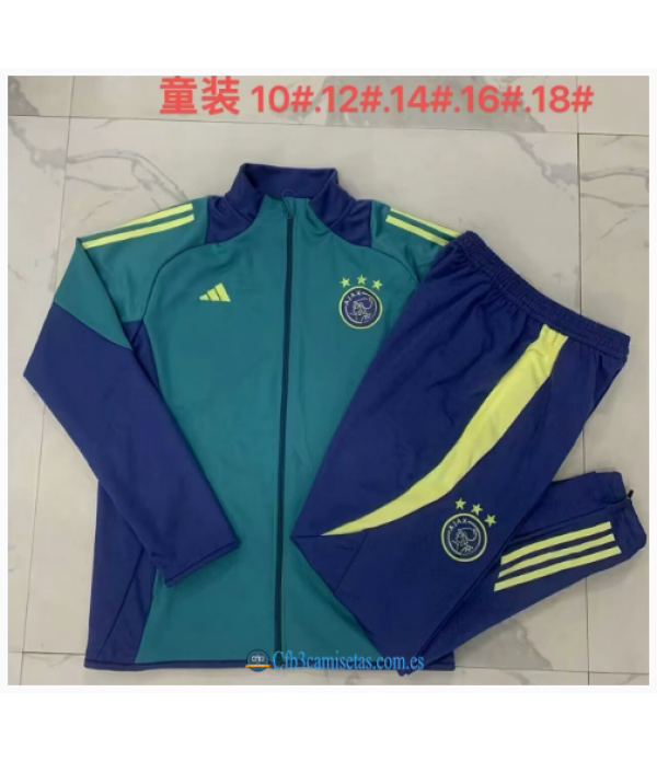 CFB3-Camisetas Chándal ajax 2024/25 green - niños