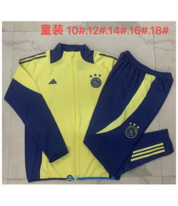 CFB3-Camisetas Chándal ajax 2024/25 yellow - niños