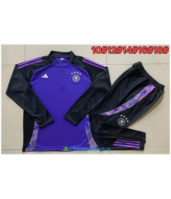 CFB3-Camisetas Chándal alemania 2024 purple - niños