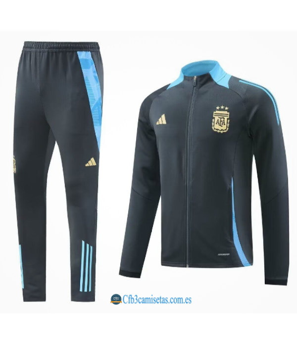 CFB3-Camisetas Chándal argentina 2024 grey