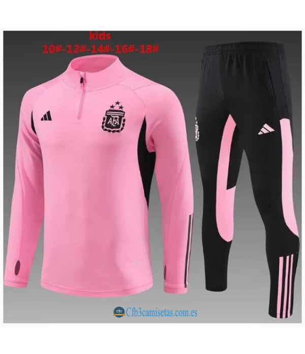 CFB3-Camisetas Chándal argentina 2024 pink - niños