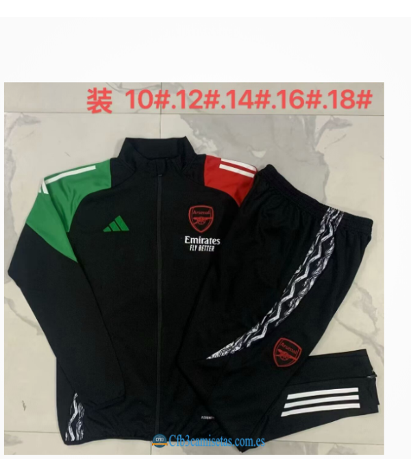 CFB3-Camisetas Chándal arsenal 2024/25 black - niños