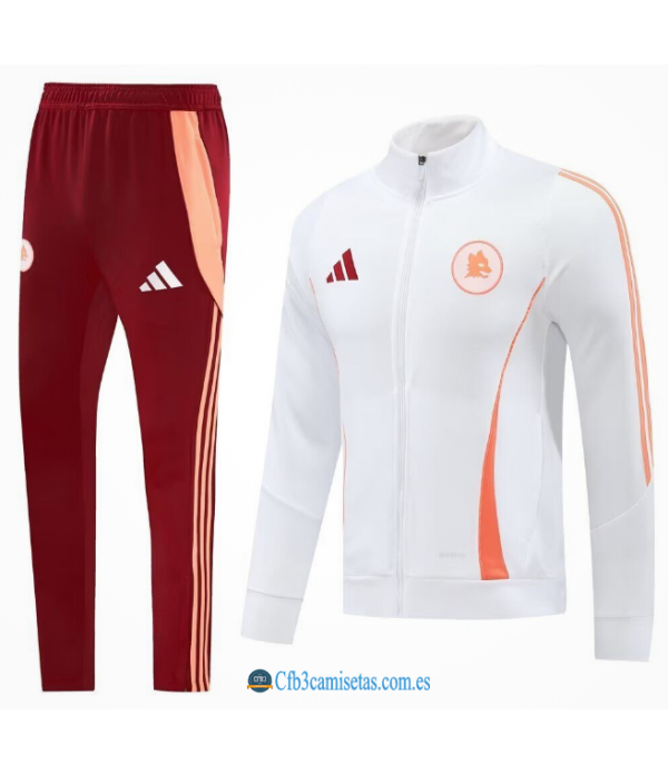 CFB3-Camisetas Chándal as roma 2024/25 white