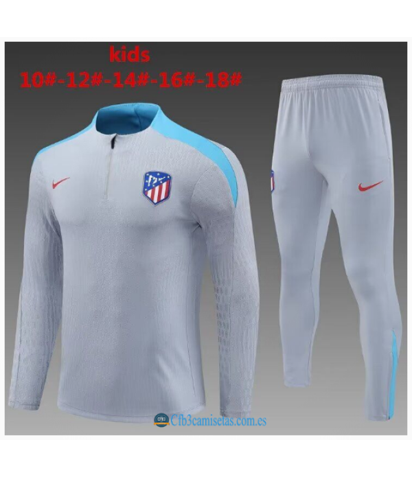 CFB3-Camisetas Chándal atlético madrid 2024/25 grey - niños