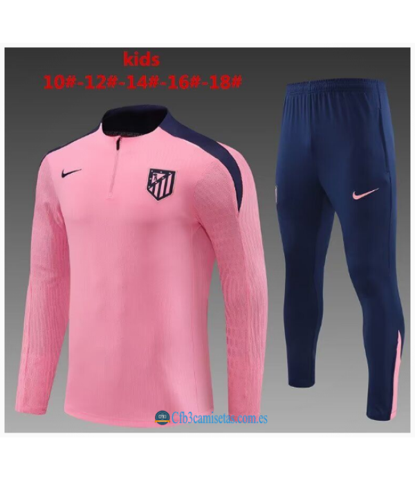 CFB3-Camisetas Chándal atlético madrid 2024/25 pink - niños