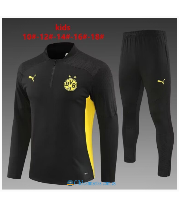 CFB3-Camisetas Chándal borussia dormund 2024/25 black - niños