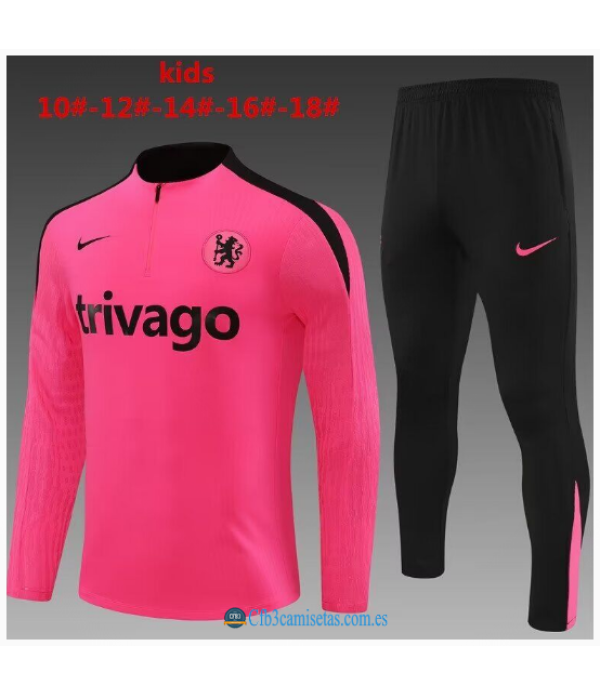 CFB3-Camisetas Chándal chelsea 2024/25 pink - niños