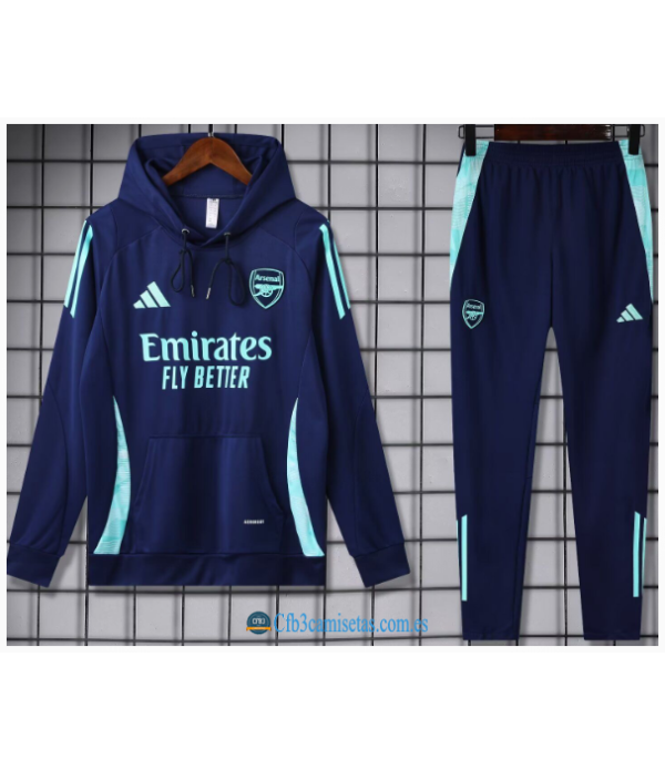 CFB3-Camisetas Chándal con capucha arsenal 2024/25 dark