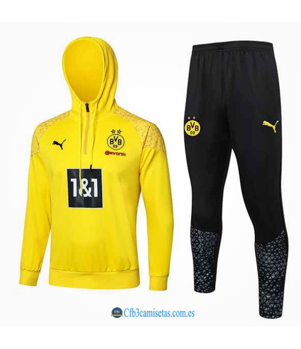 CFB3-Camisetas Chándal con capucha borussia dortmund 2024/25 yellow