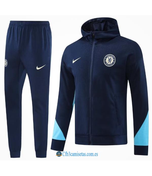 CFB3-Camisetas Chándal con capucha chelsea 2024/25 dark