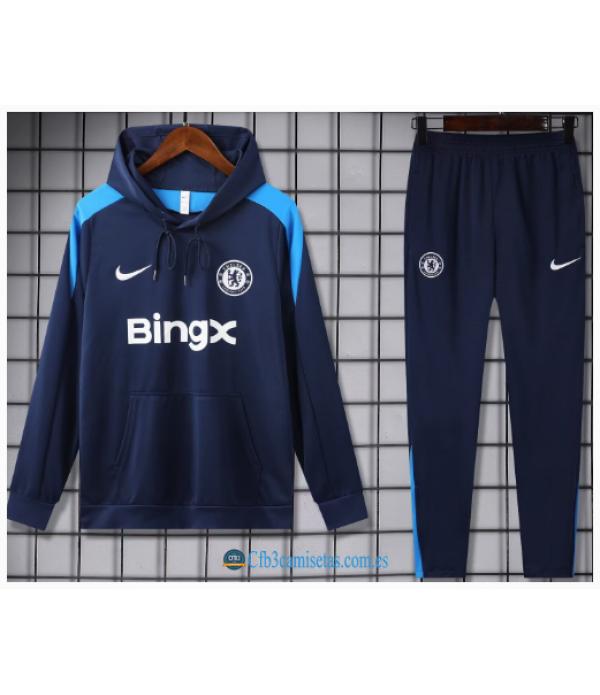 CFB3-Camisetas Chándal con capucha chelsea 2024/25 dark blue