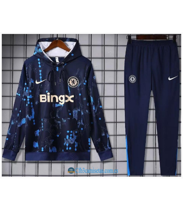 CFB3-Camisetas Chándal con capucha chelsea 2024/25 oscuro