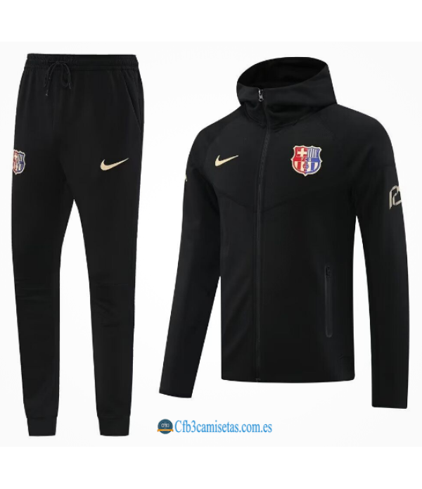 CFB3-Camisetas Chándal con capucha fc barcelona 2024/25 125th