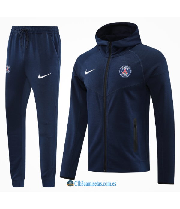 CFB3-Camisetas Chándal con capucha psg 2024/25 dark blue