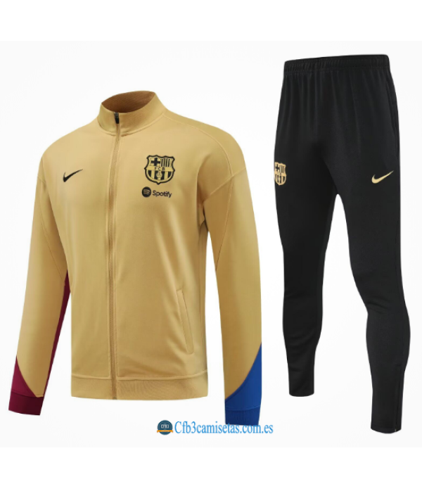 CFB3-Camisetas Chándal fc barcelona 2024/25 oro