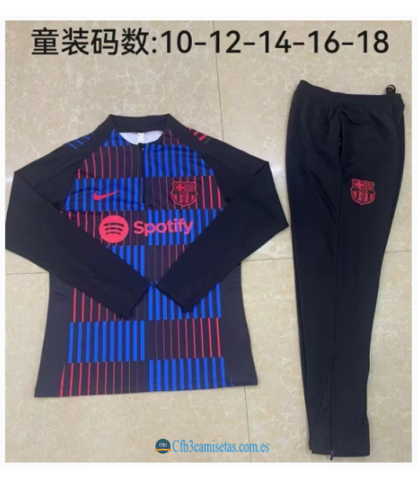 CFB3-Camisetas Chándal fc barcelona 2024/25 style - niños