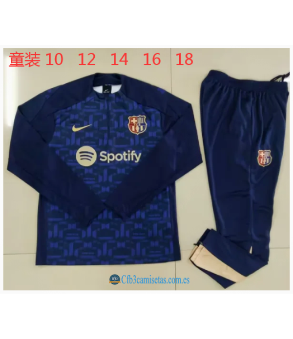 CFB3-Camisetas Chándal fc barcelona 2024/25 training - niños