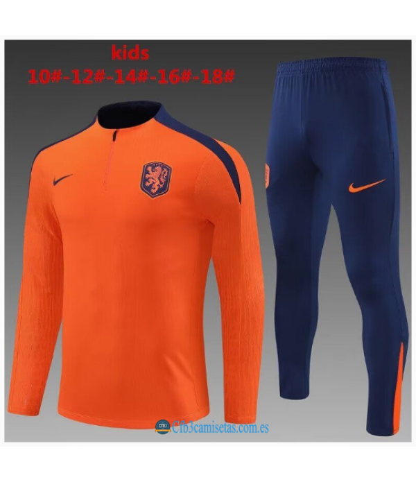 CFB3-Camisetas Chándal holanda 2024 - niños