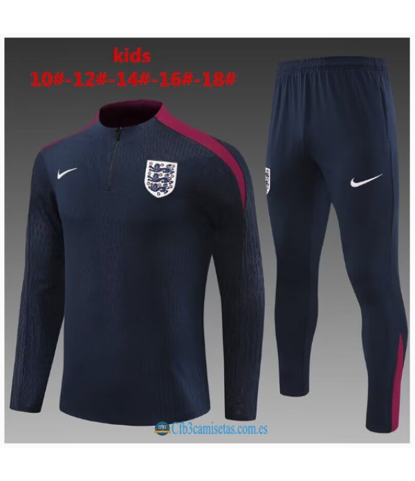 CFB3-Camisetas Chándal inglaterra 2024 - niños