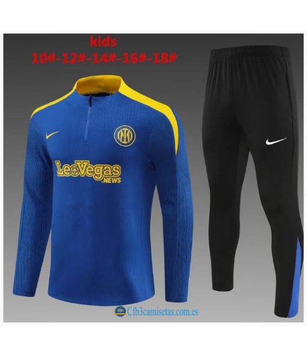 CFB3-Camisetas Chándal inter milan 2024/25 blue - niños