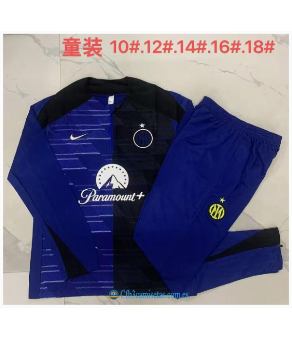 CFB3-Camisetas Chándal inter milan 2024/25 dark - niños