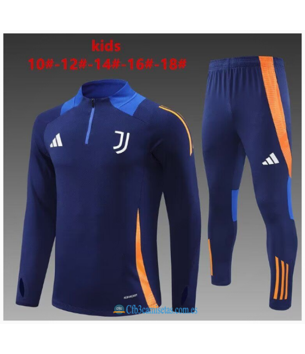 CFB3-Camisetas Chándal juventus 2024/25 dark blue - niños