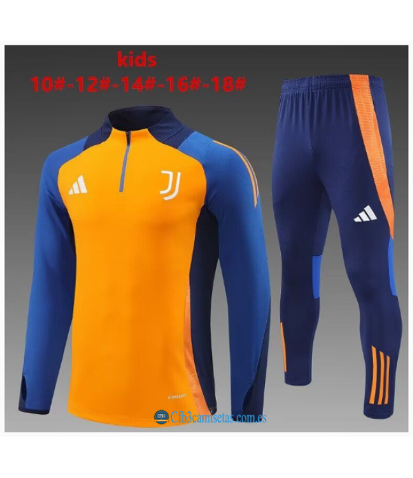 CFB3-Camisetas Chándal juventus 2024/25 orange - niños