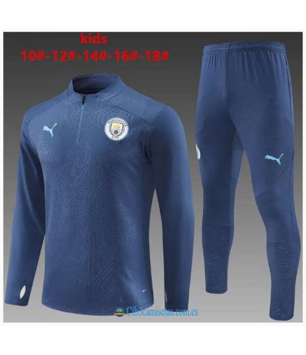 CFB3-Camisetas Chándal manchester city 2024/25 dark blue - niños