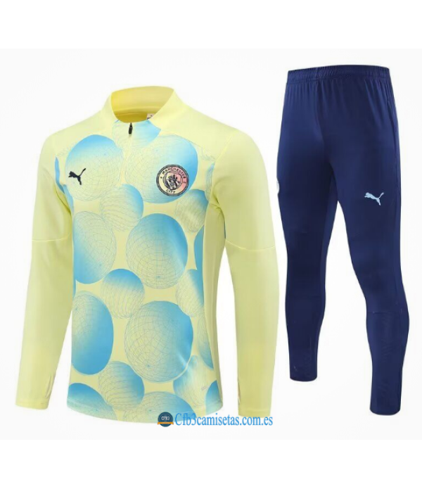 CFB3-Camisetas Chándal manchester city 2024/25 yellow