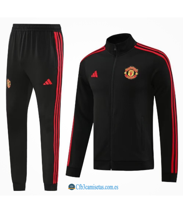 CFB3-Camisetas Chándal manchester united 2024/25 black