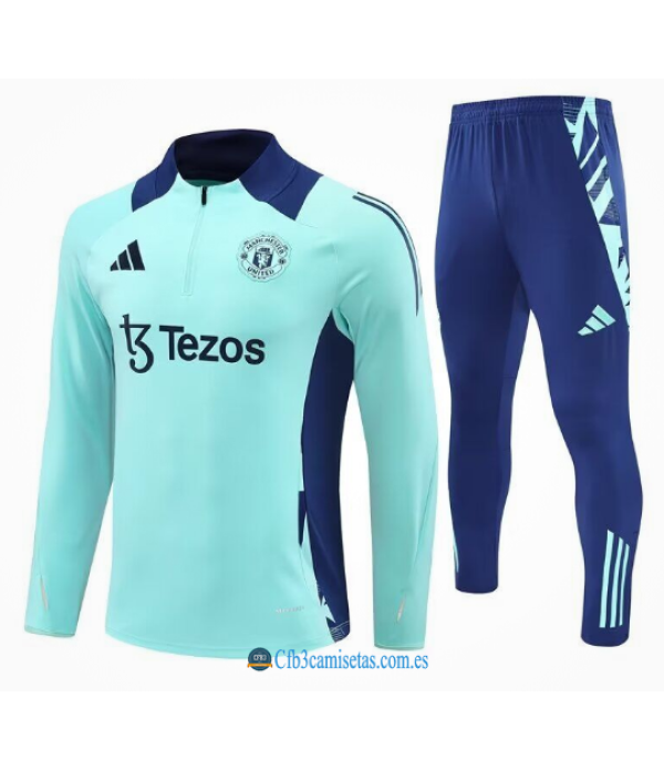 CFB3-Camisetas Chándal manchester united 2024/25 blue