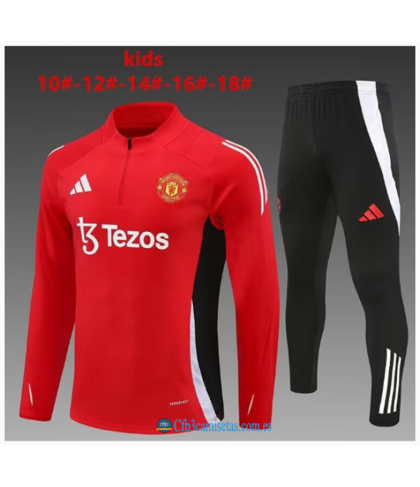 CFB3-Camisetas Chándal manchester united 2024/25 classic - niños