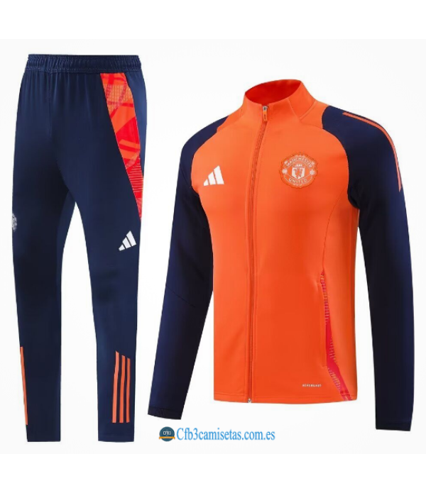 CFB3-Camisetas Chándal manchester united 2024/25 orange