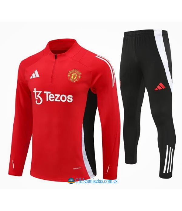 CFB3-Camisetas Chándal manchester united 2024/25 red ii