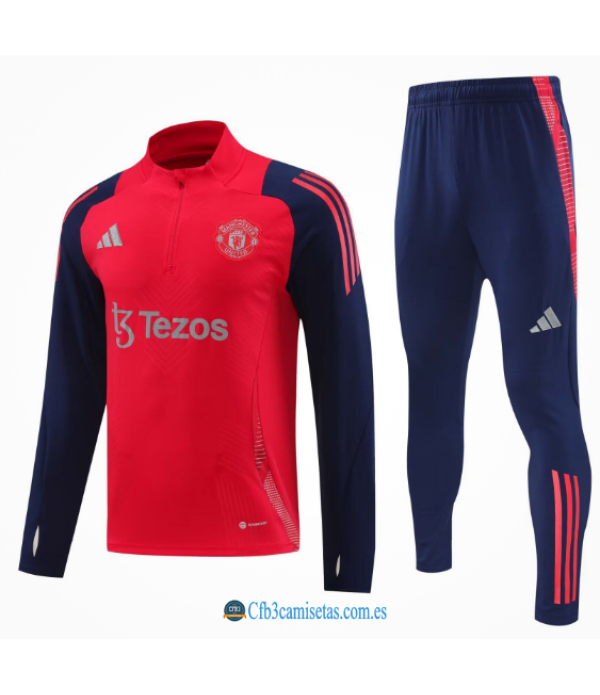 CFB3-Camisetas Chándal manchester united 2024/25 rojo