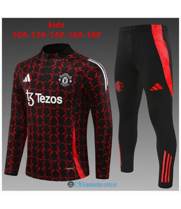 CFB3-Camisetas Chándal manchester united 2024/25 style - niños